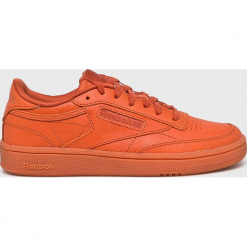 Reebok Classic - Buty Club C 85. Pomarańczowe obuwie sportowe damskie Reebok Classic, z gumy. W wyprzedaży za 319.90 zł.