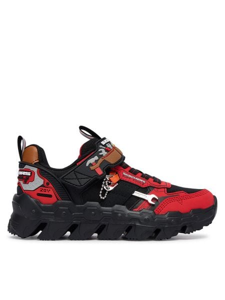 Skechers Sneakersy Mega-Flex Lite - Tuff Toolz 402130L/RDBK Czarny. Czarne buty sportowe chłopięce Skechers, bez wzorów, z materiału, bez zapięcia. Za 179.99 zł.