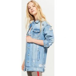 Kurtka jeansowa oversize - Niebieski. Bez kategorii marki Giacomo Conti. Za 149.99 zł.