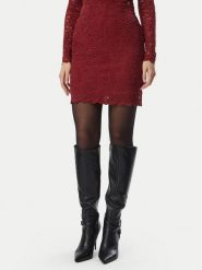 Guess Spódnica mini W6BD59 K7909 Bordowy Regular Fit. Czerwone spódnice damskie Guess, m, z aplikacjami, z syntetyku, mini. Za 292.99 zł.