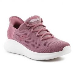 Buty do chodzenia damskie Skechers Slip-ins Skech-lite Pro Natural Beauty. Czerwone trampki i tenisówki damskie Skechers, bez wzorów, z materiału, biznesowe, bez zapięcia. Za 443.00 zł.