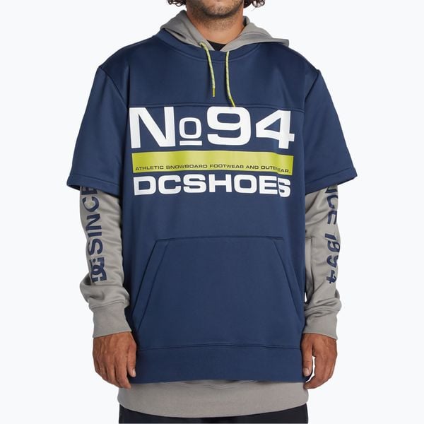 Bluza snowboardowa męska DC Dryden. Niebieskie bluzy męskie DC Shoes, m, bez wzorów, bez kaptura, snowboardowy. Za 359.99 zł.
