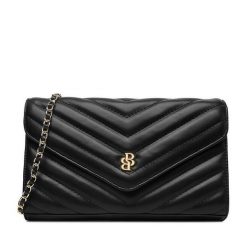 Torebka Badura. Czarne kopertówki damskie Badura, bez wzorów, bez dodatków. Za 129.99 zł.