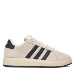 Sneakersy adidas. Brązowe trampki i tenisówki chłopięce Adidas, bez wzorów, bez zapięcia. Za 219.99 zł.