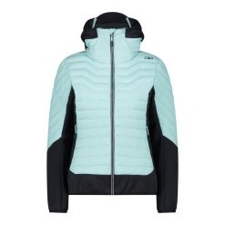 Kurtka damska turystyczna CMP 34Z2486. Niebieskie kurtki sportowe damskie CMP, xs, bez wzorów, bez kaptura, trekkingowe. Za 569.99 zł.