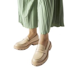Zielone eleganckie mokasyny Puccianiello. Zielone mokasyny damskie z gumy, eleganckie. Za 118.17 zł.