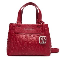 Torebka Armani Exchange. Czerwone torebki do ręki damskie Armani Exchange, bez wzorów, klasyczne, bez dodatków. Za 589.99 zł.
