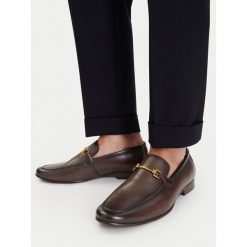 Loafersy GINO ROSSI. Brązowe mokasyny męskie Gino Rossi. Za 399.99 zł.