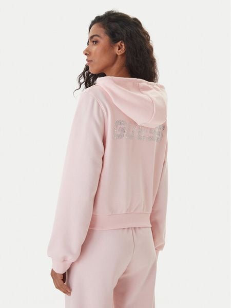 Guess Bluza V6GQ15 K3093 Różowy Regular Fit. Czerwone bluzy damskie Guess, m, z aplikacjami, z bawełny, bez kaptura. Za 258.99 zł.