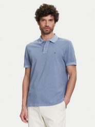 Tommy Hilfiger Polo MW0MW34757 Niebieski Regular Fit. Niebieskie koszulki polo męskie Tommy Hilfiger, m, bez wzorów, z bawełny, bez ramiączek. Za 259.99 zł.
