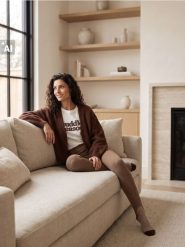 Kardigan oversize - brązowy. Brązowe kardigany damskie Sinsay, l, bez wzorów. Za 59.99 zł.