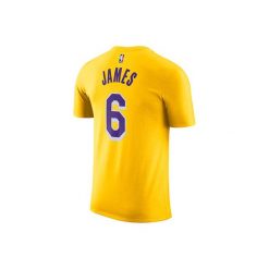 Koszulka męska nike nba los angeles lakers lebron james 6 tee amarillo. Żółte koszulki sportowe męskie Nike, m, bez wzorów, bez kołnierzyka, bez ramiączek, do biegania. Za 149.00 zł.