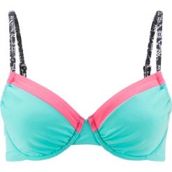 Biustonosz bikini na fiszbinach bonprix turkusowy. Niebieskie bikini damskie bonprix. Za 32.99 zł.