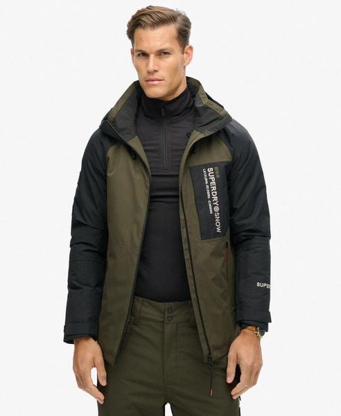 Kurtka narciarska Freestyle Core. Zielone kurtki męskie Superdry., l, bez wzorów, z elastanu, bez kaptura, narciarskie. Za 845.50 zł.