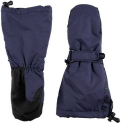 Granatowe nieprzemakalne rękawiczki zimowe dla dzieci, Blue 2, L (6-8 lat). Niebieskie rękawiczki dziecięce DucKsday, bez wzorów. Za 139.00 zł.