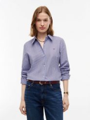 Tommy Hilfiger Bluzka Kobiety Bawełna niebieski|wielokolorowy, 38. Niebieskie bluzki damskie Tommy Hilfiger, bez wzorów, z bawełny, biznesowe, bez kołnierzyka, bez ramiączek. Za 369.95 zł.