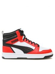 Puma Sneakersy Rebound V6 Mid Jr 393831 03 Czerwony. Czerwone buty sportowe dziewczęce Puma, bez wzorów, ze skóry, bez zapięcia. Za 187.99 zł.