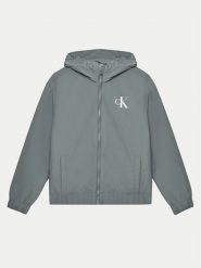 Calvin Klein Jeans Kurtka przejściowa Essential IB0IB02500 Zielony Regular Fit. Zielone kurtki i płaszcze dla chłopców Calvin Klein Jeans, bez wzorów, z jeansu, bez kaptura. Za 269.99 zł.