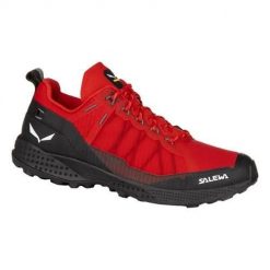 Buty trekkingowe damskie Salewa Pedroc Ptx. Czerwone obuwie sportowe damskie Salewa, bez wzorów, z materiału, trekkingowe. Za 1,036.00 zł.