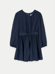 Mayoral Sukienka elegancka 7979 Granatowy Regular Fit. Niebieskie sukienki dla dziewczynek Mayoral, bez wzorów, z syntetyku, eleganckie, bez ramiączek. Za 139.99 zł.