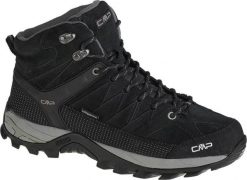 Buty trekkingowe męskie CMP Rigel Mid Trekking Shoe Wp Nero/Grey r. 47 (3Q12947/73UC). Szare trekkingi męskie CMP, trekkingowe. Za 413.18 zł.