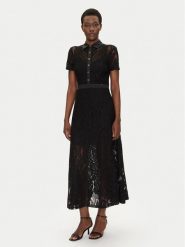 Gaudi Sukienka koktajlowa 511FD15002 Czarny Regular Fit. Czarne sukienki damskie Gaudi, bez wzorów, z bawełny, wizytowe, bez kołnierzyka, bez ramiączek. Za 549.99 zł.