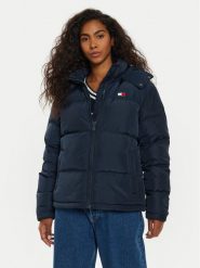 Tommy Jeans Kurtka puchowa Alaska DW0DW18610 Granatowy Regular Fit. Niebieskie kurtki damskie Tommy Jeans, xl, bez wzorów, z jeansu, bez kaptura. Za 1,199.00 zł.