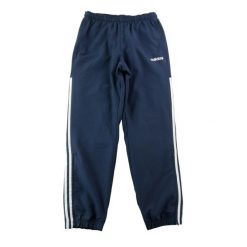 Second life - Spodnie dresowe męskie 3-Stripes ocieplane joggery - Jak nowy. Niebieskie spodnie sportowe męskie Adidas, m, bez wzorów, z dresówki, do biegania. Za 122.16 zł.