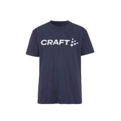 Koszulka sportowa męska Craft Community 2.0. Niebieskie koszulki sportowe męskie Craft, m, bez wzorów, bez kołnierzyka, bez ramiączek. Za 169.00 zł.