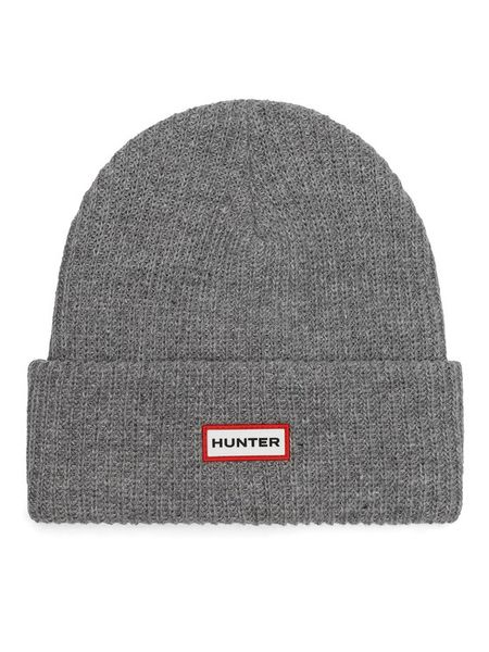 Hunter Czapka HTR-M3-002-AW24 Szary. Szare rękawiczki męskie Hunter, na zimę, bez wzorów, z poliesteru. Za 59.99 zł.