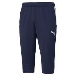Spodnie męskie Puma teamLIGA Training 3/4 Pants. Białe spodnie sportowe męskie Puma, m, bez wzorów, do piłki nożnej. Za 195.88 zł.