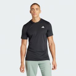 Koszulka Tennis FreeLift. Czarne koszulki sportowe męskie Adidas, xl, bez wzorów, z materiału, bez kołnierzyka, bez ramiączek, tenisowe. Za 250.00 zł.