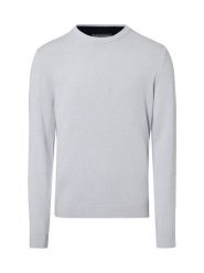 Finshley & Harding Sweter z zawartością kaszmiru Mężczyźni Bawełna szary, XL. Szare swetry przez głowę męskie Finshley & Harding, m, bez wzorów, z bawełny, bez kołnierzyka. Za 199.95 zł.
