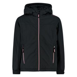 Dziewczęca kurtka wodoodporna CMP. Czarne kurtki i płaszcze dla dziewczynek CMP, bez wzorów, z materiału, długie. Za 279.99 zł.
