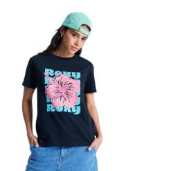 Koszulka z krótkim rękawem dla Kobiety OCEANREGULAR POSTER Czarny. Szare koszulki sportowe damskie Roxy, m, bez wzorów, z bawełny, bez kołnierzyka, bez ramiączek. Za 99.99 zł.