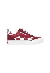 Sneakersy chłopięce Vans bordeaux. Czerwone trampki i tenisówki chłopięce Vans, bez wzorów, z materiału, sportowe, bez zapięcia. Za 448.35 zł.