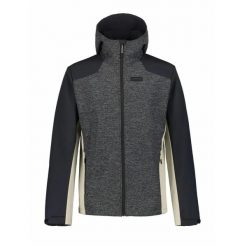 Techniczna kurtka softshell do wędrówek Icepeak Beedeville. Szare kurtki męskie Icepeak, s, bez wzorów, z materiału, trekkingowe. Za 430.25 zł.