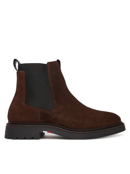 Tommy Hilfiger Sztyblety Comfort Lwt FM0FM05592 Brązowy. Brązowe botki męskie Tommy Hilfiger, bez wzorów, ze skóry, bez zapięcia. Za 649.99 zł.