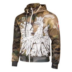 Bluza sportowa męska EXTREME HOBBY POLSKA CAMO z kapturem. Brązowe bluzy męskie EXTREME HOBBY, m, bez wzorów, z poliesteru, z kapturem. Za 259.00 zł.