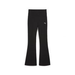 Damskie rozkloszowane legginsy Essentials z wysokim stanem PUMA. Czarne legginsy damskie Puma, xs, bez wzorów, z bawełny. Za 99.00 zł.