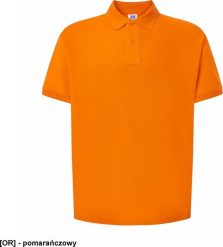 JHK PORA 210 - męskie polo z krótkim rękawem 100% stabilizowana bawełna, 200- 210g - pomarańczowy 2XL. Brązowe koszulki polo męskie JHK, m, bez wzorów, z bawełny, bez ramiączek. Za 34.87 zł.