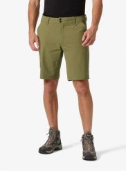 Spodenki turystyczne męskie Helly Hansen Brono Softshell Shorts. Zielone szorty męskie Helly Hansen, m, bez wzorów, z elastanu, klasyczne. Za 367.50 zł.