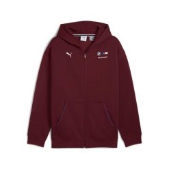 Bluza z kapturem z pełnym zamkiem błyskawicznym Puma BMW MMS ESS. Czerwone bluzy męskie Puma, m, bez wzorów, z kapturem. W wyprzedaży za 299.50 zł.