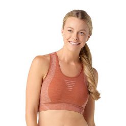 Biustonosz termoaktywny Smartwool Intraknit Racerback. Brązowe bielizna termoaktywna damska Smartwool, xs, bez wzorów, bez ramiączek. Za 239.99 zł.