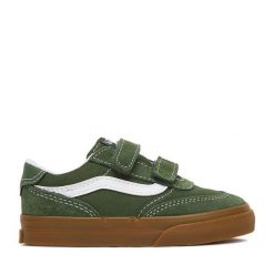 Tenisówki Vans. Zielone trampki i tenisówki chłopięce Vans, bez wzorów, bez zapięcia. Za 149.99 zł.