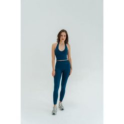 Legginsy modelujące do jogi Moonholi Malibu Evenings z wysokim stanem. Niebieskie bielizna wyszczuplająca MOONHOLI. Za 359.00 zł.
