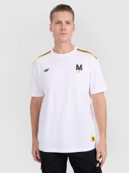 4F T-shirt regular z nadrukiem uniseks 4F x Drift Masters - biały XL. Białe koszulki sportowe męskie 4f, m, bez wzorów, z bawełny, klasyczne, bez kołnierzyka. Za 119.99 zł.