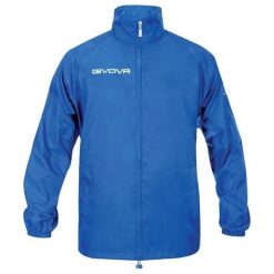 Męska Kurtka Wodoodporna Basico. Niebieskie kurtki męskie Givova, m, bez wzorów, trekkingowe. Za 74.99 zł.