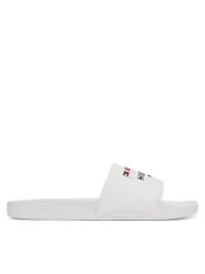 Tommy Hilfiger Klapki Flags Pool Slide FM0FM05431 Biały. Białe klapki męskie Tommy Hilfiger, ze skóry. Za 119.99 zł.