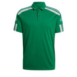 Koszulka polo do piłki nożnej męska Adidas Squadra 21 Polo z krótkim rękawem. Białe koszulki polo męskie Adidas, m, bez wzorów, bez kołnierzyka, bez ramiączek, do piłki nożnej. Za 90.00 zł.
